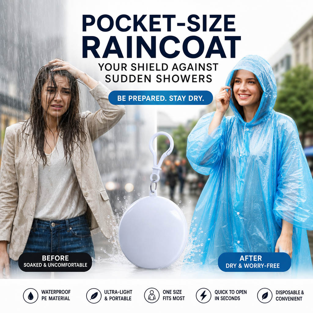 🔥Limited Time Promotion 50% OFF🔥Mini Ball Shape Convenient Raincoat