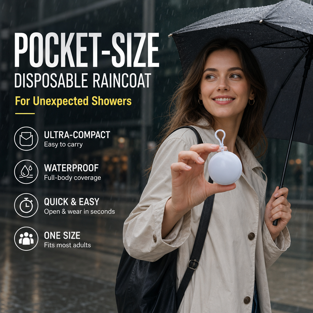 🔥Limited Time Promotion 50% OFF🔥Mini Ball Shape Convenient Raincoat